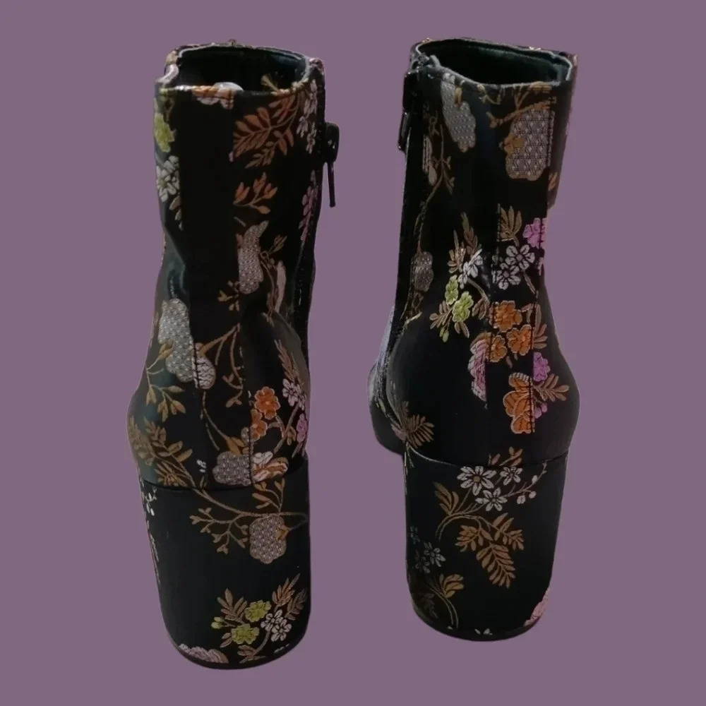 Carlos Santana satin ankle boots gatlin 8.5M - Picture 2 of 13